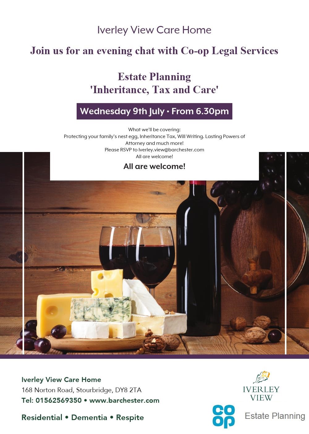 Iverley View Care Home - Estate Planning Evening Inheritance, Tax and Care